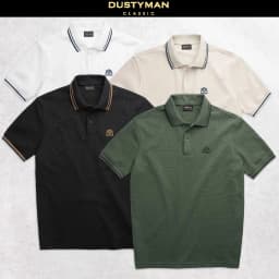 Thumbnail Áo Polo Nam Bevis Dustyman, Vải Double Face Thoáng Mát, Chống Nhăn, Mềm Mại, Co Dãn Tốt 1