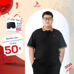 Thumbnail Áo Polo Nam Bigsize 80-140KG AKYOO Cao Cấp Cotton Co Giãn, Thâm Hút Mồ Hôi, Áo Polo Bigsize-PL SOI 1