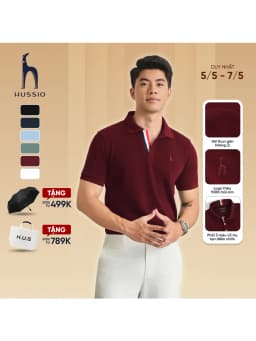 Thumbnail Áo POLO nam BUGATI vải đàn hồi tự nhiên KHÔNG ỦI, co dãn tốt, chống nhăn, che khuyết điểm - HUSSIO 1
