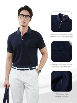 Thumbnail Áo POLO nam BUGATI vải đàn hồi tự nhiên KHÔNG ỦI, co dãn tốt, chống nhăn, che khuyết điểm - HUSSIO 4
