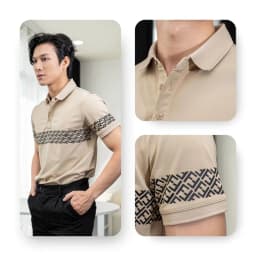 Thumbnail Áo polo nam cao cấp AKUBA vải cá sấu thoáng mát, mềm mại, form slimfit | 01J0606 3