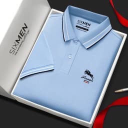 Thumbnail Áo polo nam cao cấp có cổ [Tặng Kèm Hộp Quà Xịn] SIXMEN - CARO CASUS - Áo vải FeelMax thoáng mát 1