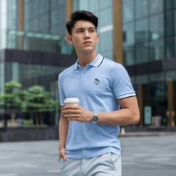 Thumbnail Áo polo nam cao cấp có cổ [Tặng Kèm Hộp Quà Xịn] SIXMEN - CARO CASUS - Áo vải FeelMax thoáng mát 3