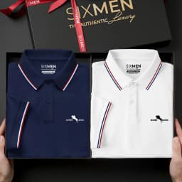 Thumbnail Áo polo nam cao cấp có cổ [Tặng Kèm Hộp Quà] SIXMEN - 3RIM HORSE - Polo vải FeelMax thoáng mát 3