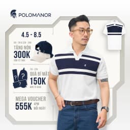 Thumbnail Áo polo nam cao cấp DAVID, BST SÁNH ĐÔI, vải cá sấu cotton interlock, thanh lịch, sang trọng - POLOMANOR 1