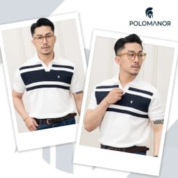 Thumbnail Áo polo nam cao cấp DAVID, BST SÁNH ĐÔI, vải cá sấu cotton interlock, thanh lịch, sang trọng - POLOMANOR 3