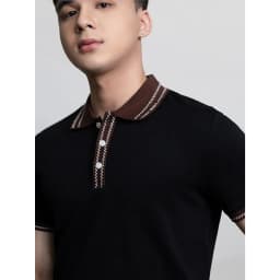 Thumbnail Áo polo nam cao cấp form REGULAR R1300 BD280 chất cotton phối bo cổ họa tiết đơn giản cao cấp nam tính BEN & TOD 2