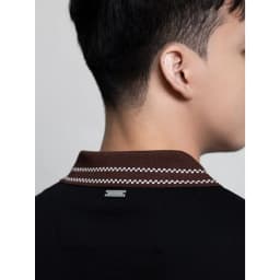 Thumbnail Áo polo nam cao cấp form REGULAR R1300 BD280 chất cotton phối bo cổ họa tiết đơn giản cao cấp nam tính BEN & TOD 3