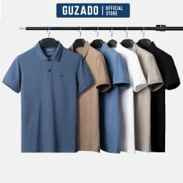 Thumbnail Áo Polo Nam Cao Cấp GUZADO Vải Cá Sấu Cotton Thoáng Mát, Sang Trọng Lịch Lãm, Dễ Phối Đồ GPS2502 1