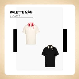 Thumbnail Áo polo nam có cổ Snake Necklace, chất vải CVC thấm hút mồ hôi, họa tiết thêu sang trọng - FEAER 3