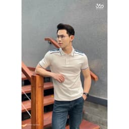 Thumbnail Áo polo nam cổ điển ngắn tay phối màu thương hiệu 360 Boutique chất liệu pique cao cấp - POMTK501 1