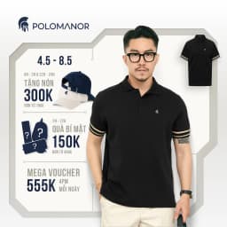 Thumbnail Áo polo nam COSMOS, BST Social Circle chất vải cá sấu cotton interlock cao cấp - POLOMANOR 1