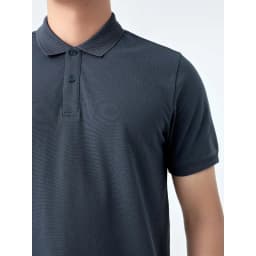 Thumbnail Áo Polo Nam Cotton 5S FASHION, Phom Regular Trơn Basic, Màu Sắc Dễ Phối (APC24008) 2