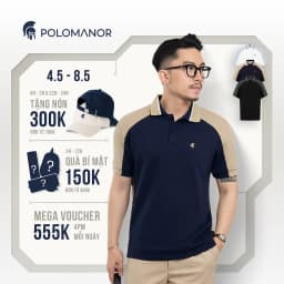 Thumbnail Áo polo nam DENNI, vải cá sấu cotton interlock cao cấp, thanh lịch sang trọng - POLOMANOR 1