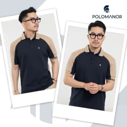 Thumbnail Áo polo nam DENNI, vải cá sấu cotton interlock cao cấp, thanh lịch sang trọng - POLOMANOR 3
