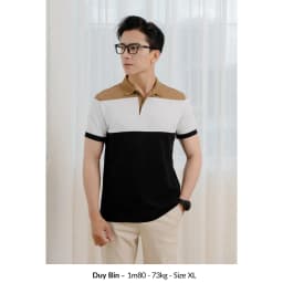 Thumbnail Áo Polo nam FEINZ LEEVUS phối màu, vải CVC cá sấu, form regular APL306 4