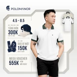 Thumbnail Áo polo nam FOMAD SMART "F" vải cá sấu cotton interlock xuất xịn, thanh lịch sang trọng - POLOMANOR 1