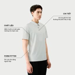 Thumbnail Áo Polo Nam KRIK Form Fitted Chất Liệu Cao Thiết Kế Cúc Áo Giả Kim Sang Trọng Lịch Lãm PL2206 1