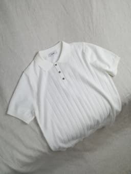 Thumbnail Áo Polo Nam Len Mongtoghi Sọc DNST 5621, Form Suông Nhẹ 3