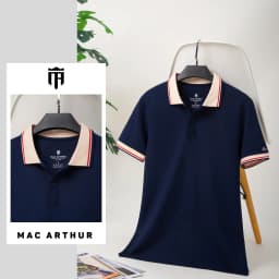 Thumbnail Áo Polo Nam MAC ARTHUR Vải Cotton Co Giãn Thoáng Khí Nam Tính, Trẻ Trung, Thanh Lịch Có Cổ Ngắn Tay 1