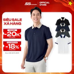 Thumbnail Áo Polo Nam MIX-COLOR Ngắn Tay 5S FASHION Cotton Mát Lạnh, Thoáng Khí, Lịch Lãm APC25033 1