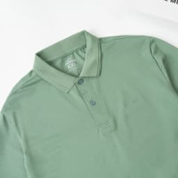 Thumbnail Áo polo nam MMANS màu xanh vỏ đậu basic tinh tế sang trọng chất vải cotton poly cao cấp co giãn 4