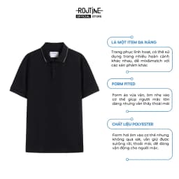 Thumbnail Áo Polo Nam Ngắn Tay Phối Cổ Form Fitted - Routine 10F24POL029R2 1