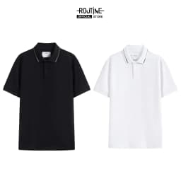 Thumbnail Áo Polo Nam Ngắn Tay Phối Cổ Form Fitted - Routine 10F24POL029R2 3
