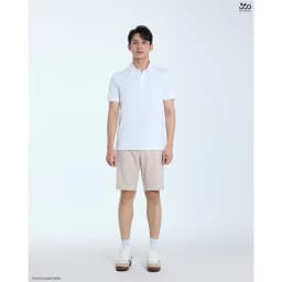 Thumbnail Áo polo nam ngắn tay trơn 360 Boutique áo thun nam có cổ bẻ màu trắng đen be basic trẻ trung - POTOL516 2