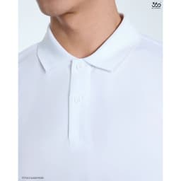Thumbnail Áo polo nam ngắn tay trơn 360 Boutique áo thun nam có cổ bẻ màu trắng đen be basic trẻ trung - POTOL516 3