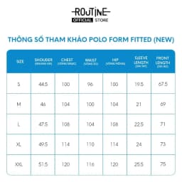 Thumbnail Áo Polo Nam Ngắn Tay Vải Trơn Form Fitted - Routine 10F24POL001CR1 3