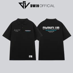Thumbnail Áo polo nam nữ trơn brand Dwin tee cổ bẻ basic form rộng phông tay lỡ unisex oversize 2