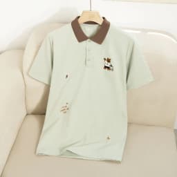 Thumbnail Áo polo nam Pals cổ bẻ, tay ngắn, vải CVC cao cấp thoáng mát, co giãn, họa tiết thêu dễ thương - FEAER 2