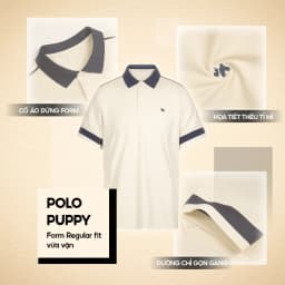 Thumbnail Áo polo nam Puppy cổ bẻ, tay ngắn, vải CVC cao cấp thoáng mát, co giãn, logo thêu ngực đơn giản, thanh lịch - FEAER 1