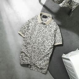 Thumbnail Áo Polo Nam Random Words Pattern, Chất Vải Cotton blend Thoải Mái, PL0153, SOMEHOW 1