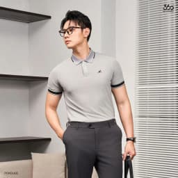 Thumbnail Áo polo nam sang trọng, thanh lịch 360 Boutique thun phông có cổ trẻ trung POHOL602 3