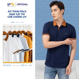 Thumbnail Áo POLO nam Scafe- Khử mùi hiệu quả, co giãn, thấm hút mồ phối cổ năng động thương hiệu YODY APM3635 1