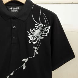Thumbnail Áo polo nam tay ngắn Petal cổ bẻ, chất vải Cotton cao cấp, đứng form, in hoa văn thủy mặc - FEAER 3