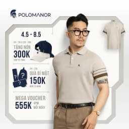 Thumbnail Áo polo nam THOMAS vải cá sấu cotton interlock xuất xịn, nam tính thanh lịch sang trọng - POLOMANOR 1