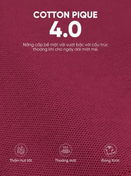 Thumbnail Áo polo nam TITANIUM vải cotton pique 4.0 mềm mịn, co dãn tốt, thoáng mát, sang trọng - HUSSIO 3