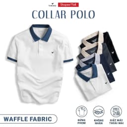 Thumbnail Áo polo nam TORANO ngắn tay, thoáng khí, trơn bo kẻ FSTP003 1