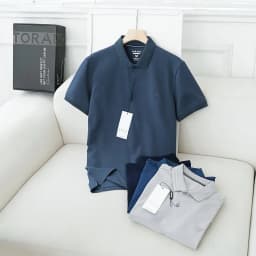 Thumbnail Áo Polo Nam TORANO thoáng khí thoải mái vải cotton trơn BASIC Nam Tính, Sang Trọng, Thanh Lịch ESTP038 4
