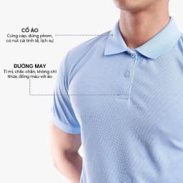 Thumbnail Áo polo nam trơn basic 4MEN PO137 vải tổ ong thấm hút mồ hôi, thoáng mát, mềm chống nhăn, co giãn 4