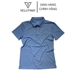 Thumbnail Áo polo nam Velutino ngắn tay cổ bẻ kẻ ngang cotton mềm mại 1