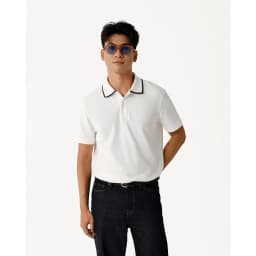 Thumbnail Áo Polo Ngắn Tay Vải S.Café Phối Cổ Form Fitted - Routine 10S25POL004 1