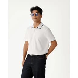 Thumbnail Áo Polo Ngắn Tay Vải S.Café Phối Cổ Form Fitted - Routine 10S25POL004 2