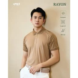 Thumbnail Áo Polo Rayon Nanh Sói Form Slimfit 4MEN PO162 ôm tôn dáng, vải mềm thấm hút mồ hôi, thoáng mát 2