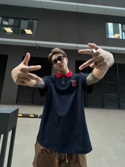 Thumbnail Áo polo The Bad God Classic Navy 2