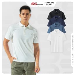 Thumbnail Áo Polo Thể Thao Nam 5S FASHION, Mát, Nhẹ, Thiết Kế Trơn, Khỏe Khoắn, Dễ Mặc (APC24065) 1
