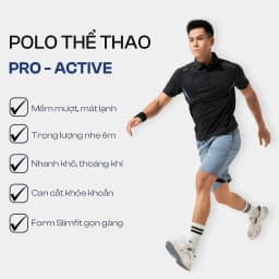 Thumbnail Áo Polo Thể Thao Nam 5S FASHION PRO ACTIVE Thoáng Khí Nhanh Khô, Co Giãn Thoải Mái (APC25035) 2